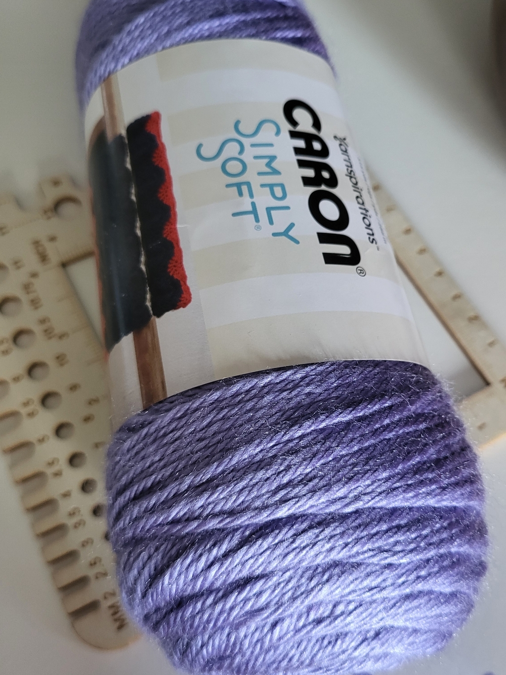 Caron Simply Soft Lavender Acrylic Yarn